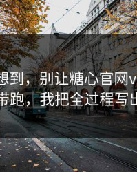 我真没想到，别让糖心官网vlog把你情绪带跑，我把全过程写出来了