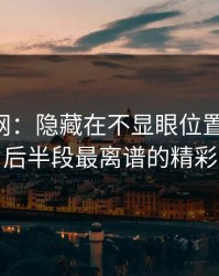 探秘51网：隐藏在不显眼位置的瑰宝，后半段最离谱的精彩